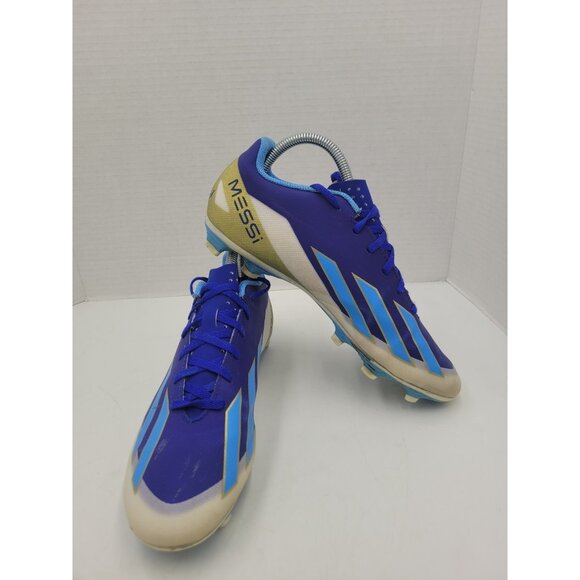 Adidas X Crazyfast League FG Messi Soccer Cleats Shoes Blue Men Size 7.5 - Picture 1 of 12